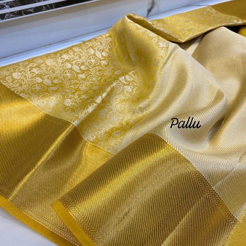 Premium quality semi tissue silk sarees
