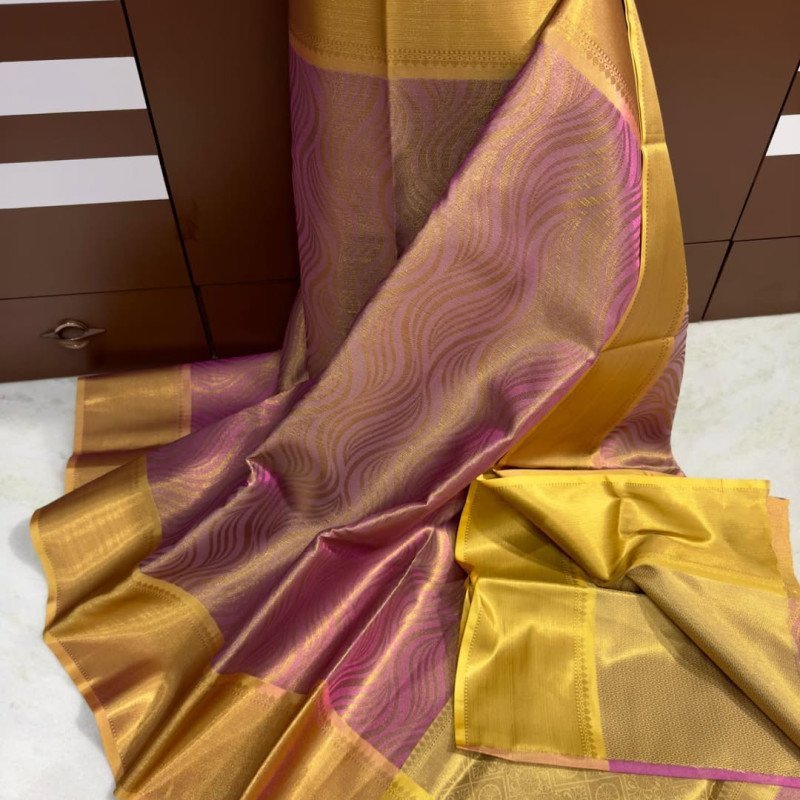 Premium quality semi tissue silk sarees