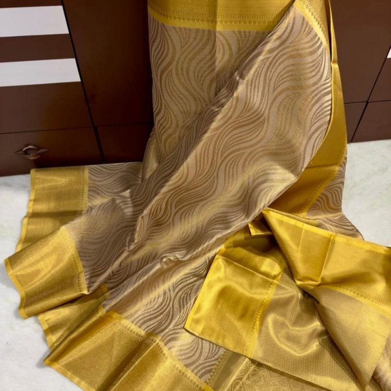 Premium quality semi tissue silk sarees
