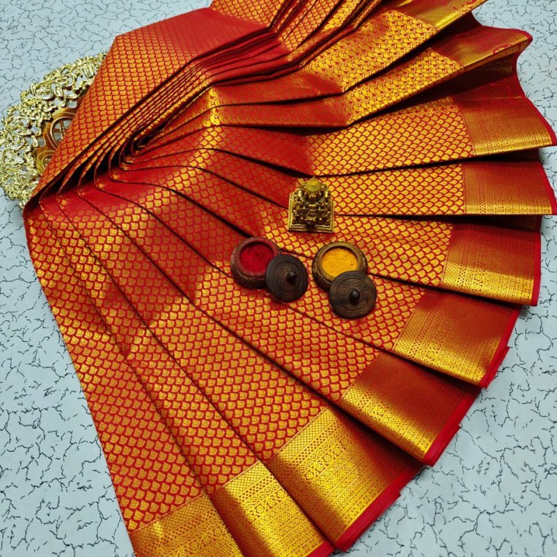 Brocade bridal sarees